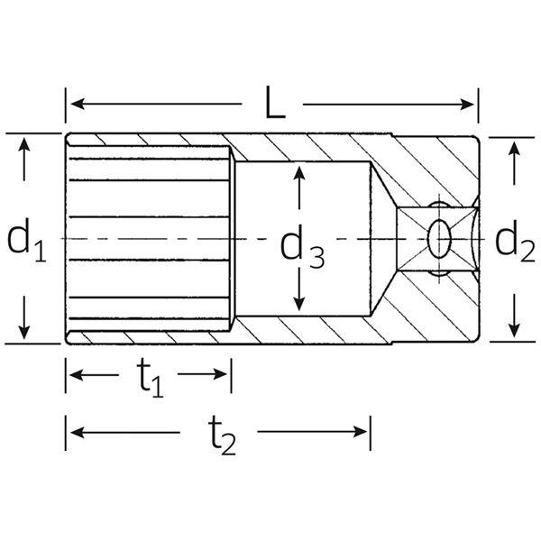 STAHLWILLE スタビレー 51A-1.3/16 1/2SQ ディープソケット 03420054 工具 作業工具 ツール DIY