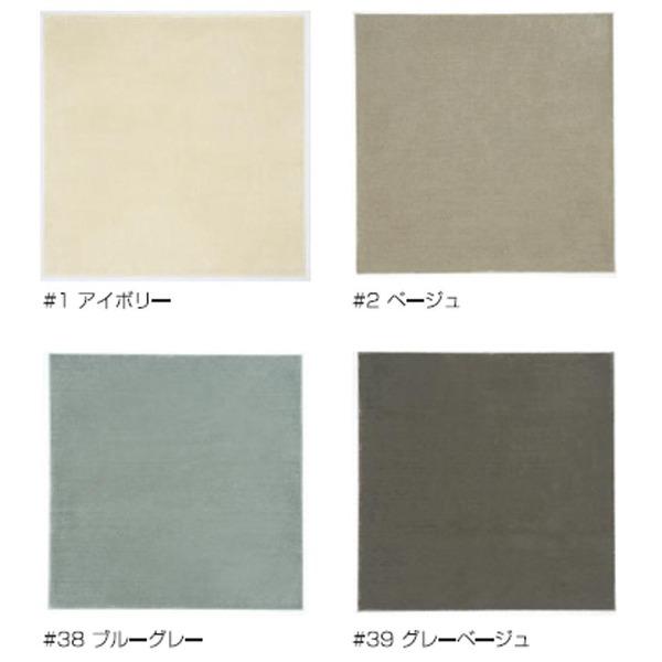 防炎＆防音 ナイロンラグ/絨毯 〔140cm×200cm ベージュ〕 長方形 日本製 スミノエ 『カーム』 〔リビング〕_3