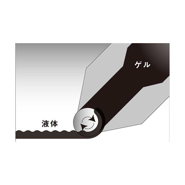 （まとめ） ぺんてる ゲルインキボールペンエナージェル フィログラフィ 0.5mm 黒 （軸色：ダークブルー） BLN2005C 1本 〔×5セット〕_2