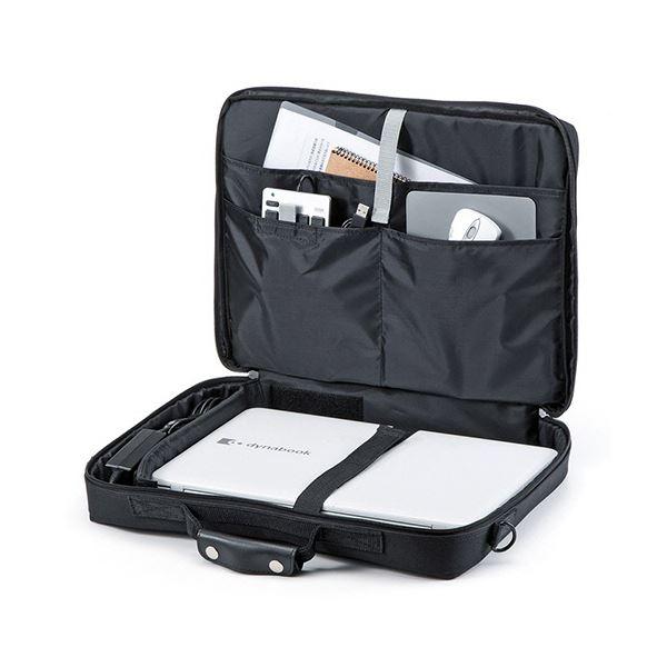 サンワサプライ PCキャリングバッグ15.6型ワイド対応 ブラック BAG-U54BK2 1セット(3個)_1