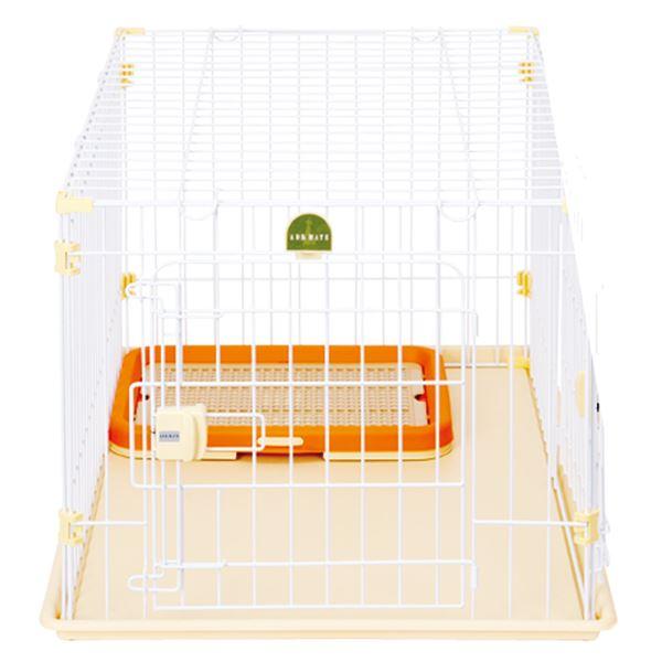 アドメイト 2ドアパピーサークル 屋根面・トイレセット〔ペット用品〕_1