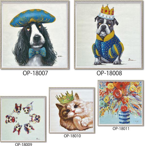 ハンドペイント オイルペイントアート（L）「アイラブユー」の画像