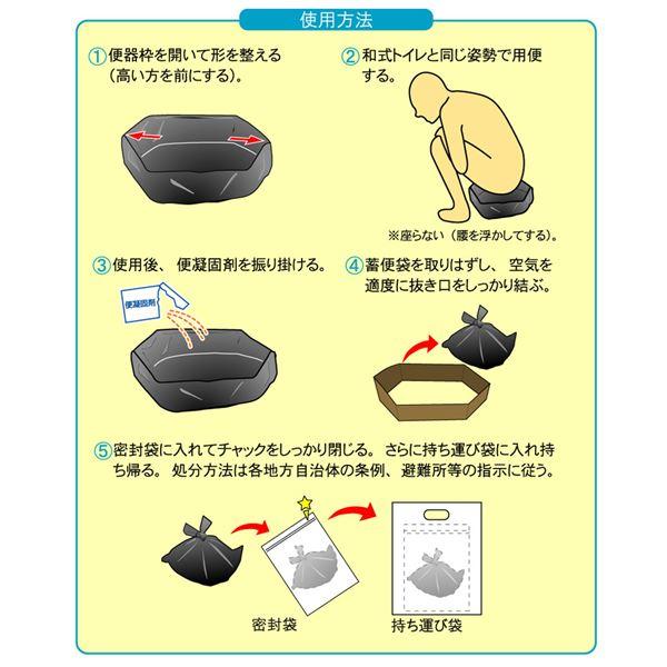 (まとめ) ベンリーポット/携帯トイレ 〔1回分〕 軽量 コンパクト 〔災害時 非常時 登山〕 〔×30セット〕_4