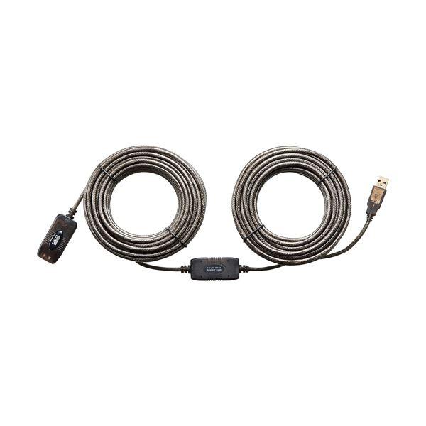 (まとめ）サンワサプライ延長USBアクティブリピーターケーブル (A)オス-(A)メス 20m KB-USB-R220 1本〔×3セット〕_1