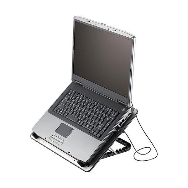 (まとめ）エレコムノートPC用クーラー(角度調節・強冷タイプ) 15.4~17インチ対応 SX-CL22LSV 1台〔×3セット〕_3