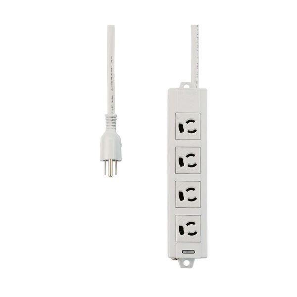 (まとめ) エレコム EU RoHS指令準拠マグネット付抜け止めタップ 3P・4個口 5.0m T-ECOH3450NM 1個 〔×5セット〕_1