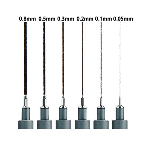 (まとめ) ステッドラー ピグメントライナー0.05mm 黒 308 005-9 1セット(10本) 〔×5セット〕