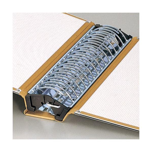 ライオン事務器 バインダー（MP式）A4ヨコ 20穴 350枚収容 総布貼り No.20W 1冊 〔×10セット〕の画像