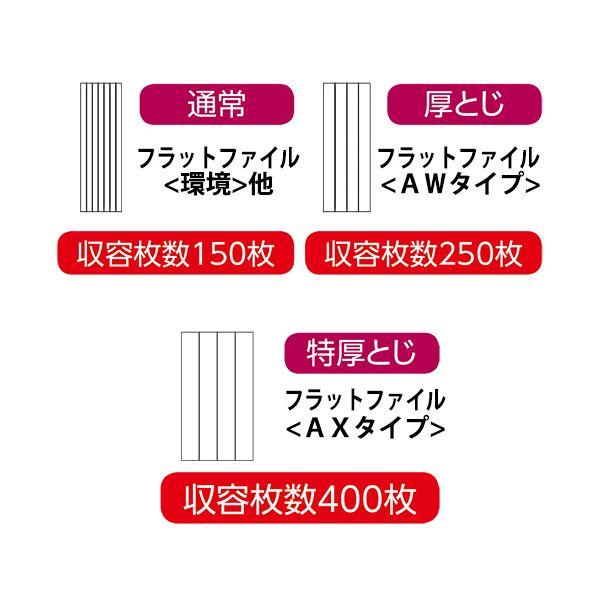 (まとめ) ライオン事務器 フラットファイルA4タテ 緑 AX-519S-10P 1パック(10冊) 〔×10セット〕の画像