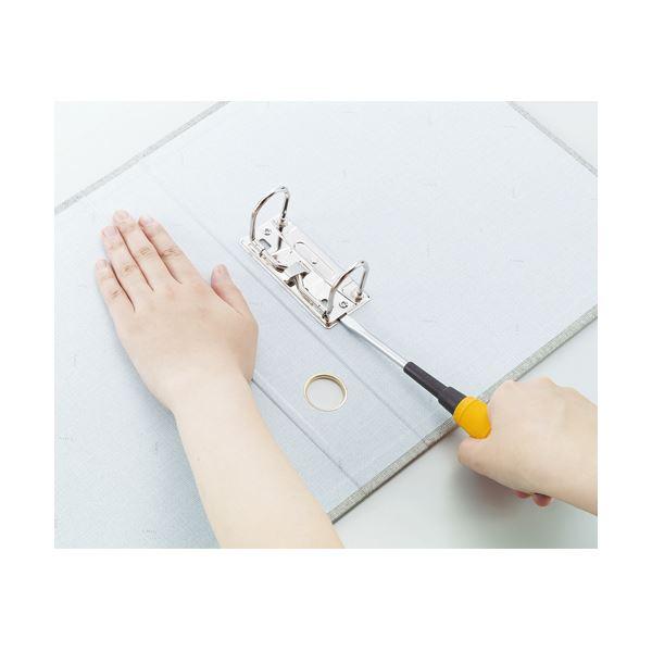 (まとめ) ライオン事務器 スモールファイルA5ヨコ 2穴 270枚収容 背幅60mm グレー No.30-A5E 1冊 〔×10セット〕