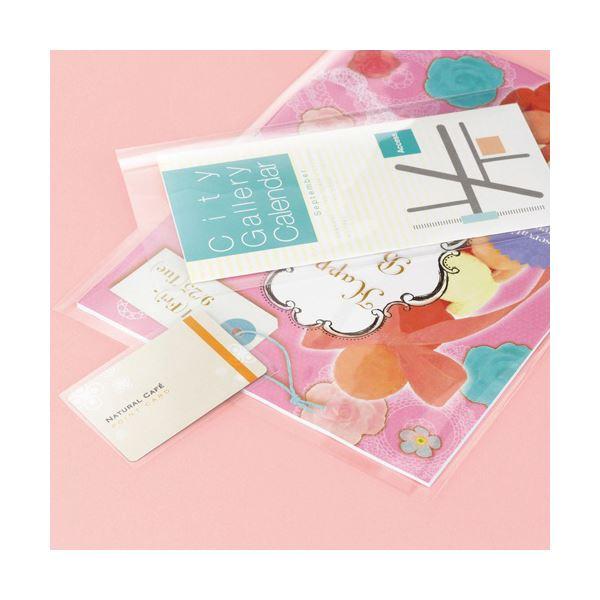 (まとめ) TANOSEE OPP袋 フラット 小物用（小） 40×80mm 1セット（500枚：100枚×5パック） 〔×10セット〕