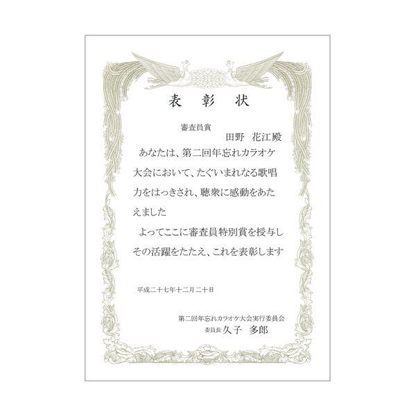 (まとめ) ヒサゴ 賞状枠用紙 A5タテCJ171A5S 1冊(10枚) 〔×30セット〕の画像
