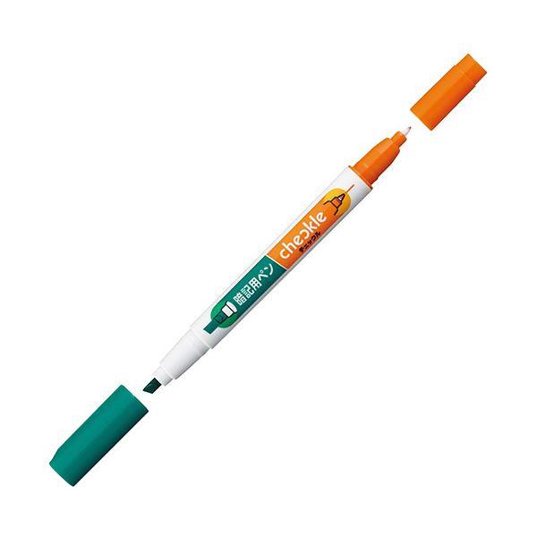 （まとめ）コクヨ 暗記用ペン〔チェックル〕 オレンジ PM-M120-1P 1セット（10本）〔×5セット〕の画像