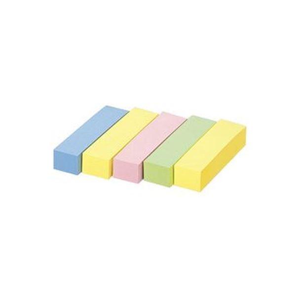 （まとめ）コクヨ タックメモ（超徳用・付箋タイプ）ミニサイズ 52×14.5mm 4色ミックス メ-3015 1パック（50冊）〔×5セット〕_1