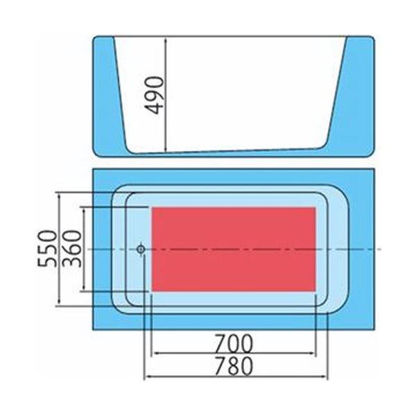 （まとめ）アロン化成 吸着すべり止めマット浴槽内用 M 36×70cm レッド 535-458 1枚〔×3セット〕の画像