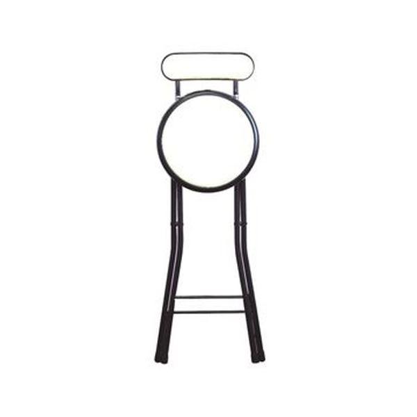 折りたたみ椅子 幅36cm ホワイト×ブラック 日本製 スチールパイプ 1脚販売 完成品 リビング 在宅ワーク インテリア家具_1