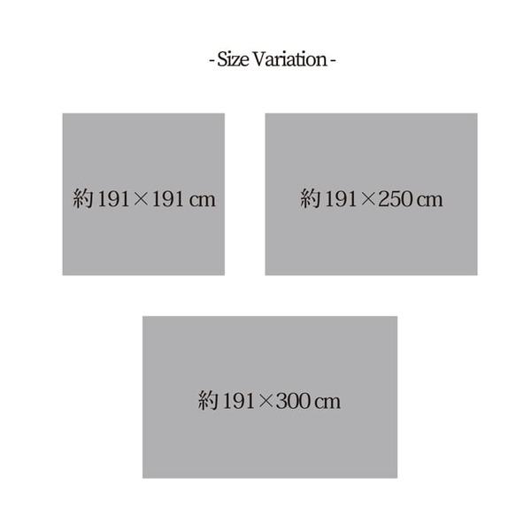 消臭い草 ラグマット/絨毯 〔長方形 リーフ ブラウン 約191×300cm〕 裏：不織布 防滑 抗菌 防臭 湿度調整効果 〔リビング〕