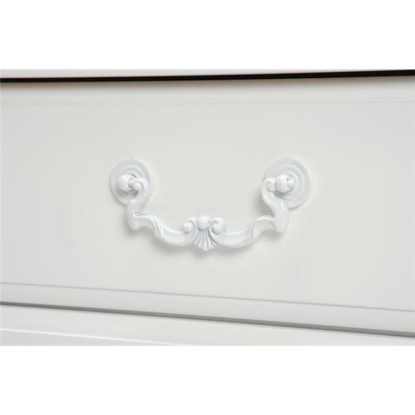 チェスト 収納棚 約幅80×奥行35×高さ90cm ホワイト 木製 桐 脚付き 引き出し付き ワイドチェスト リビング ダイニング