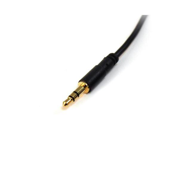 （まとめ）StarTech.com スリム3.5mmステレオミニプラグオーディオケーブル 4.6m オス/オス ブラック MU15MMS 1本 〔×10セット〕_1