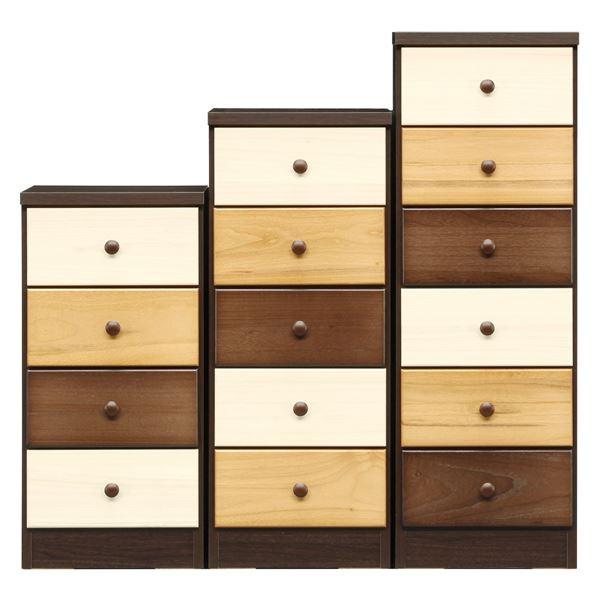 チェスト タンス 6段 幅39cm ブラウン 本体 日本製 木製 桐製 引き出し収納 子供部屋 ベッドルーム 寝室 リビング 完成品の画像