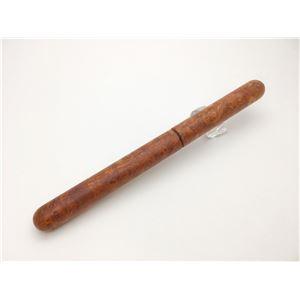 日本製 銘木材 筆ペン/文房具 〔花梨こぶ杢 かりんこぶもく〕 中太字 文具 オフィス用品 ステーショナリー_2