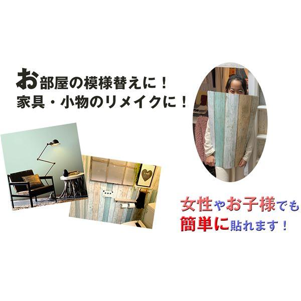 超厚手 壁紙シール はがせる壁紙 30m C-WA608 ペールターコイズ リメイクシート ”premium” ウォールデコシート_3