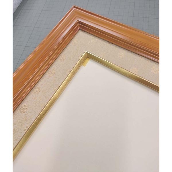 〔 受注生産 〕 最高級 賞状額 寸五巾金ラック賞状額 大賞 439×318mm 木製 太いフレーム 額 額縁 フレームの画像