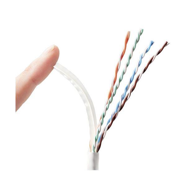 エレコム EU RoHS指令準拠CAT6A対応 長尺LANケーブル ホワイト 100m/簡易パッケージ仕様 LD-GPAL/WH100RS 1箱_5