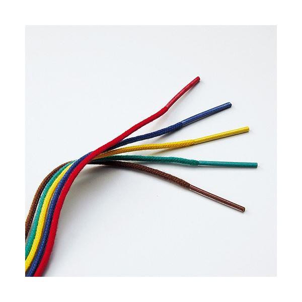 (まとめ) コクヨ カラーつづりひも 450mm 5色 セル先 スフ糸32本織 ツ-S141 1パック(100本：各色20本) 〔×5セット〕_1