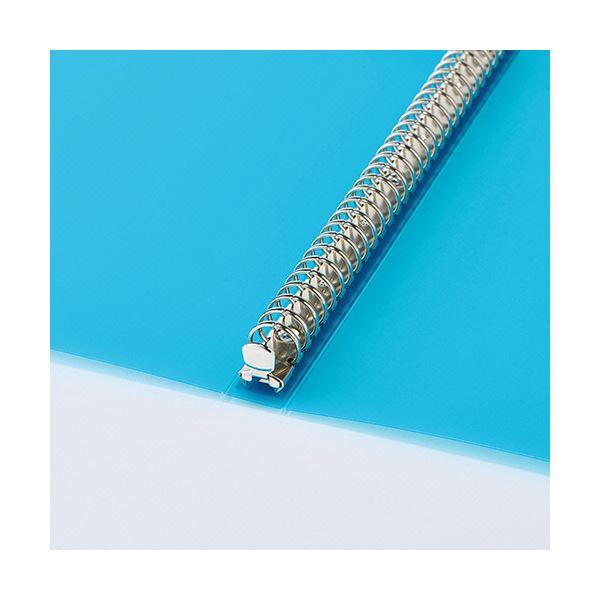 （まとめ）TANOSEE30穴バインダー(透明PP表紙) A4タテ 90枚収容 背幅34mm オレンジ 1セット(10冊)〔×3セット〕