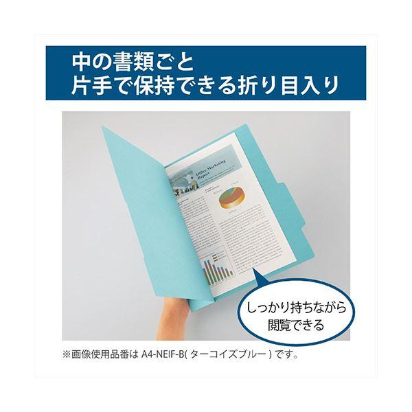 （まとめ）コクヨ 個別フォルダー(NEOS) A4ブルーグレー A4-NEIF-DM 1セット(10冊)〔×10セット〕_1