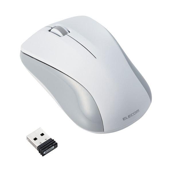 （まとめ）エレコム 簡易包装 無線IRマウスMサイズ ホワイト M-K6DRKWH/RS 1個〔×3セット〕