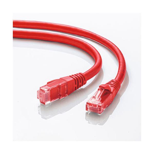 〔5個セット〕 サンワサプライ カテゴリ6Aより線LANケーブル 10m レッド KB-T6AY-10RX5_1