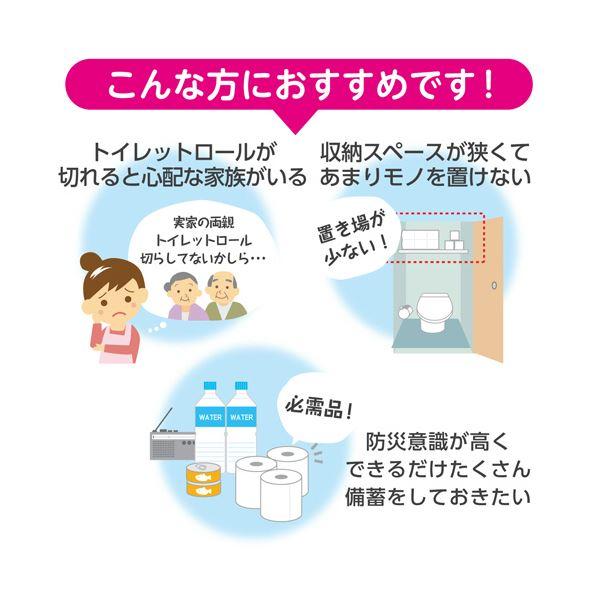 日本製紙クレシア スコッティフラワーパック 1.5倍長持ち シングル 芯あり 75m 香り付き 1セット（64ロール：8ロール×8パック）の画像