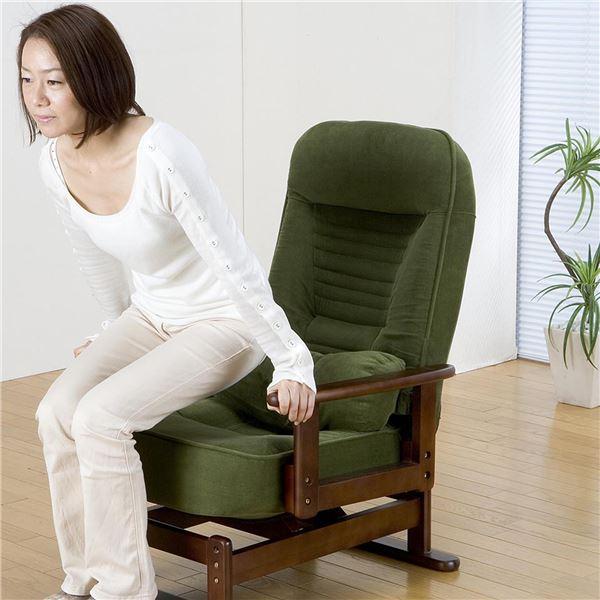 回転式メッシュ肘付座椅子 ブルー（BL） 完成品【代引不可】 座