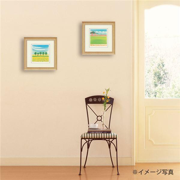 ユーパワー くりのきはるみ 版画(ジグレー)アートフレーム 「菜の花畑5」_4