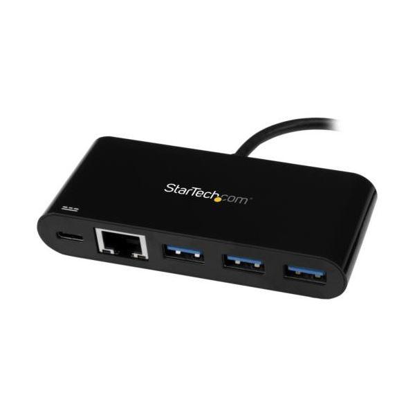 StarTech.com USB-C接続ギガビット有線LANアダプタ 3ポートUSB3.0ハブ搭載 ブラック US1GC303APD1個_2