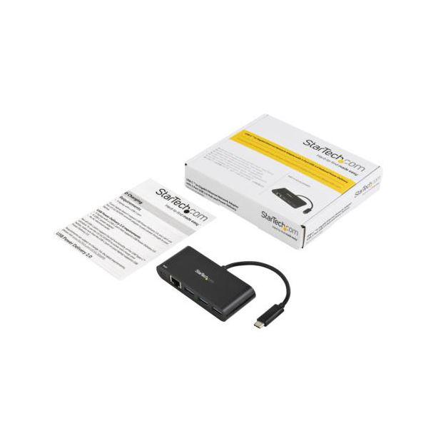 StarTech.com USB-C接続ギガビット有線LANアダプタ 3ポートUSB3.0ハブ搭載 ブラック US1GC303APD1個_4