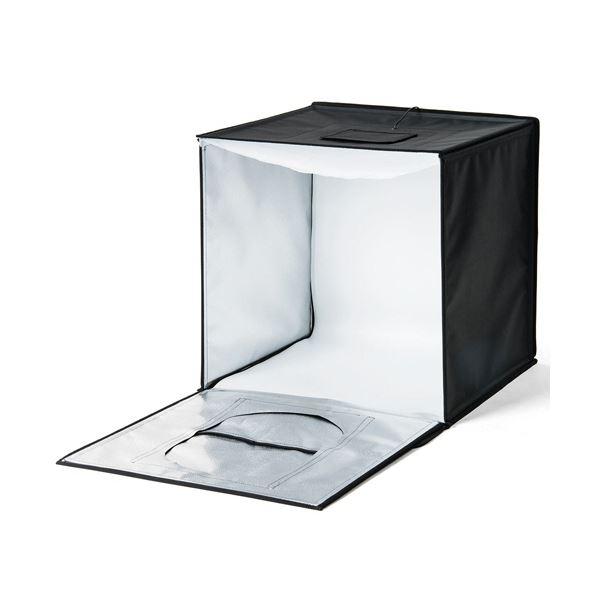 サンワダイレクト撮影ボックス （LEDライト付6000lm・50×50cm・折りたたみ可能） 200-DG016 1個_1