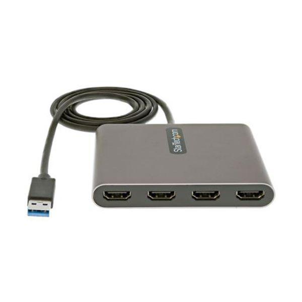 StarTech.com USB 3.0接続クアッドHDMIディスプレイ変換アダプタ USB32HD4 1個_1