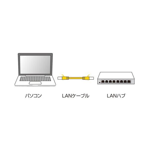 （まとめ） サンワサプライカテゴリ6準拠極細LANケーブル ブルー 10m LA-SL6-10BL 1本 〔×3セット〕_4