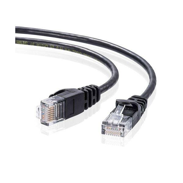 （まとめ） サンワサプライカテゴリ6準拠極細LANケーブル ブラック 10m LA-SL6-10BK 1本 〔×3セット〕_1