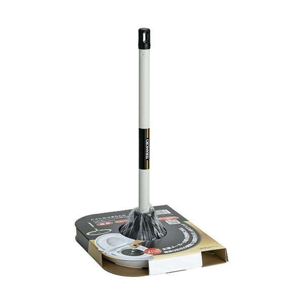 （まとめ） テラモトトイレのつまりとりFIT ワイド（節水便器対応） 短柄トレイ付 CL-421-080-0 1個 〔×3セット〕の画像