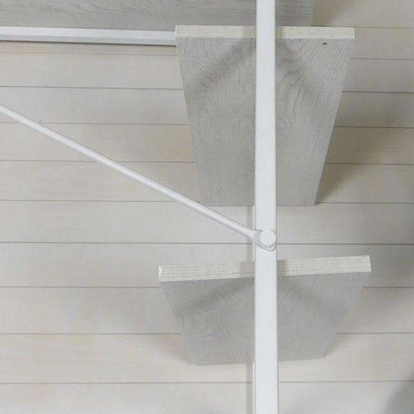 らくらく組立 棚付デスク 約幅120cm ホワイト 組立式_5