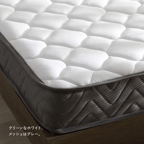 快適 3ゾーン ポケットコイル マットレス セミダブル 単品 防ダニ 抗菌 毛玉防止 通気性 耐久性 体圧分散 1年保証