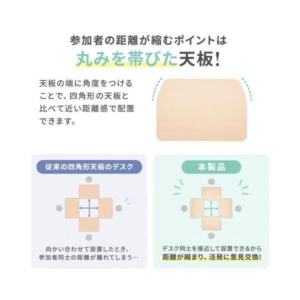 サンワサプライ フォールディングデスク W730×D500 ホワイト FLD-7350W 組立式の画像