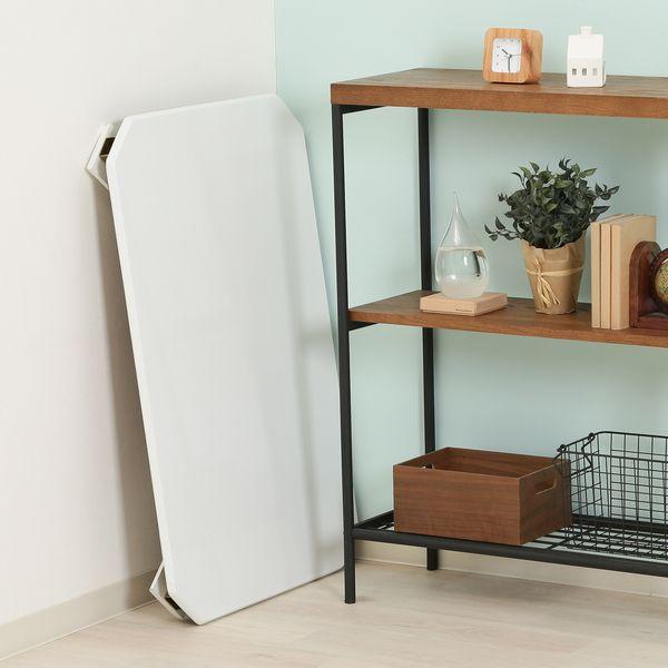 UVローテーブル 幅約90cmWH ホワイト 組立品