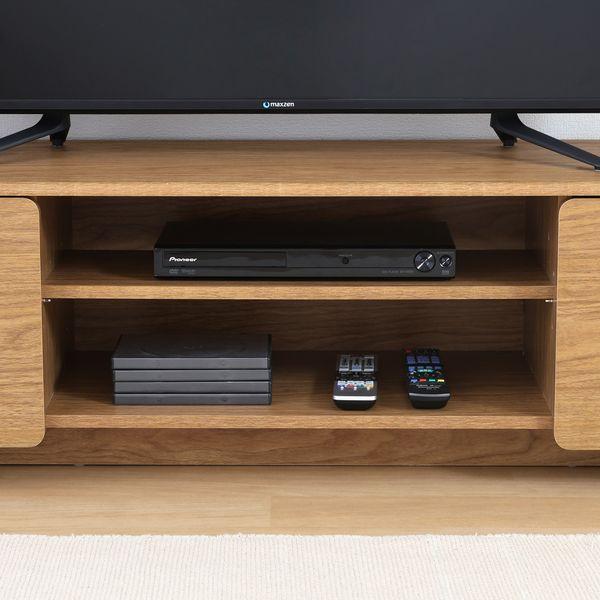ヘーゼル TVボード 約160cm幅 ミドルブラウン 組立品 : 冷え性グッズ