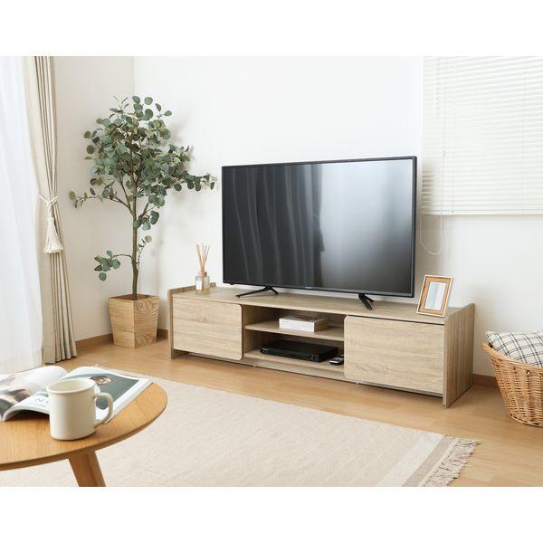 ヘーゼル TVボード 約160cm幅 ホワイトオーク 組立品_1