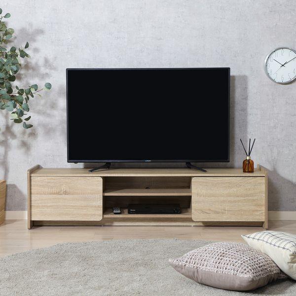 ヘーゼル TVボード 約160cm幅 ホワイトオーク 組立品_3